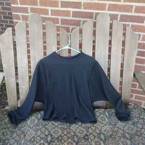 Ribbed sweatshirt